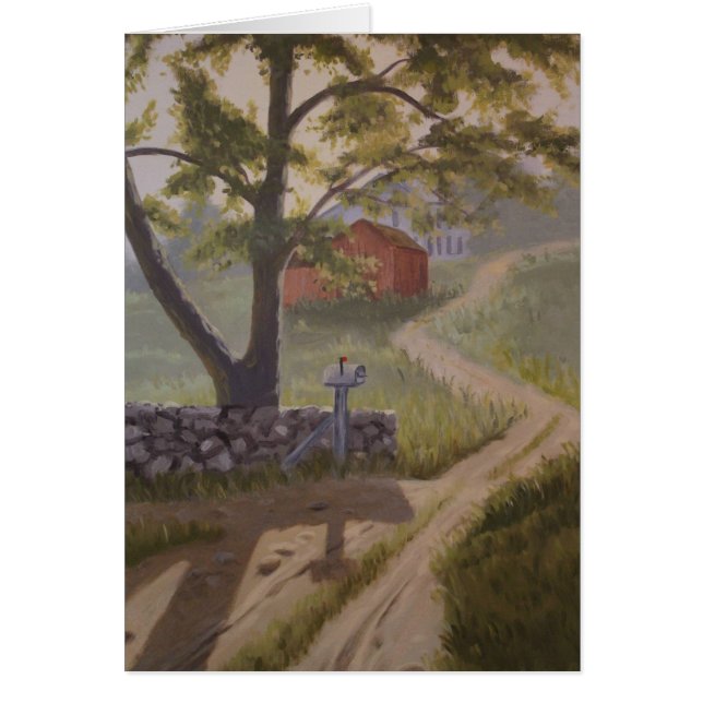 CARTÃO FAZENDA AO LONGO DE UMA ESTRADA (Frente)