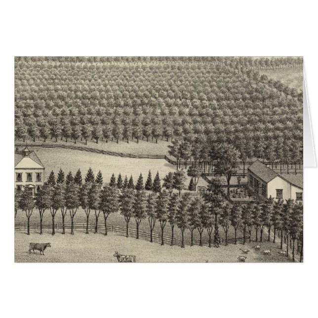 Cartão Fazenda sem amor, Nebraska (Frente Horizontal)