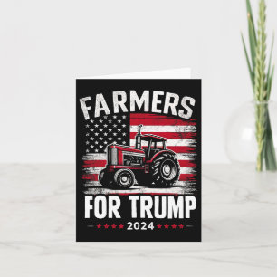 Cartão Fazendeiros Americanos Para Eleições Trump Nos Eua