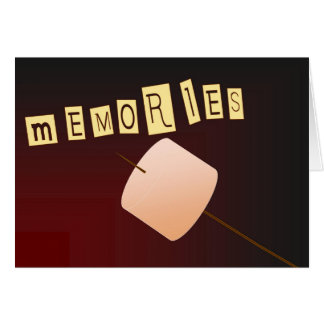 Cartão Fazendo memórias doces no acampamento de Verão