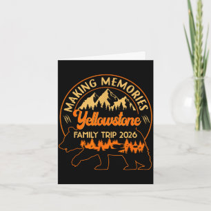 Cartão Fazendo memórias viagem em família yellowstone 202