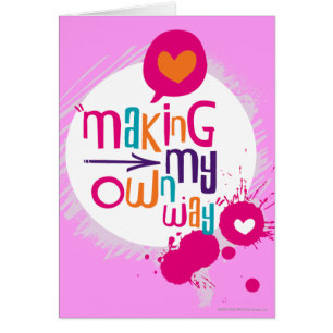 Cartão Fazendo minha própria maneira