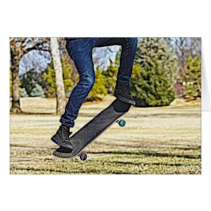 Cartão Fazendo o Ollie Painterly