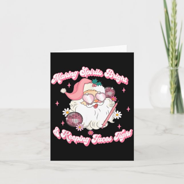 Cartão Fazendo Srits Brilhantes &amp; Keeng Faces Apertad (Frente)