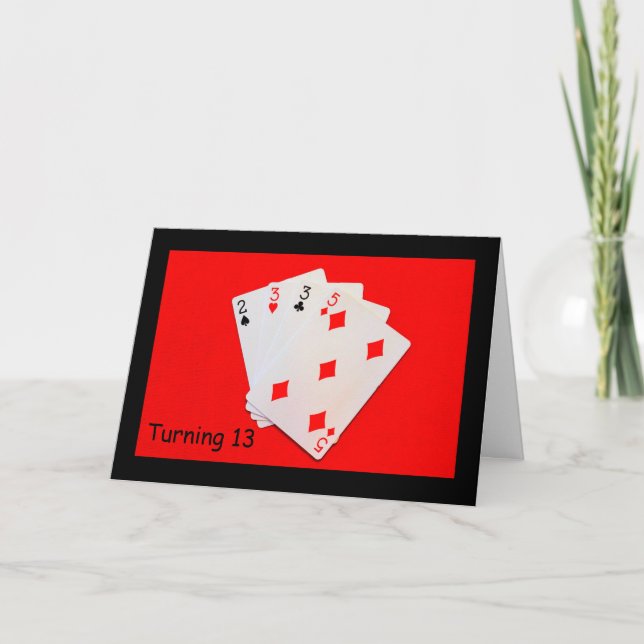 Cartão Fazer 13 É Grande Coisa! (Frente)