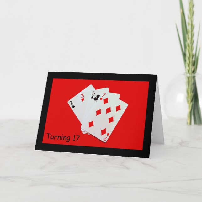 Cartão Fazer 17 É Grande Coisa! (Frente)