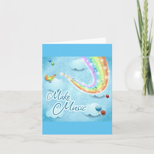 Cartão Fazer música (Frente)