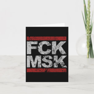 Cartão Fck Msk Distante