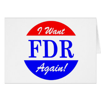 Cartão FDR - O grande presidente Tributo de América