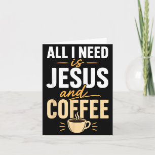Cartão Fé Cristã Jesus Café Manhã Oração