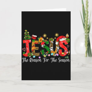 Cartão Fé Cristã Jesus É A Razão Da Temporada