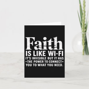 Cartão Fé É Como Deus Wifi, Jesus Cristão Religioso
