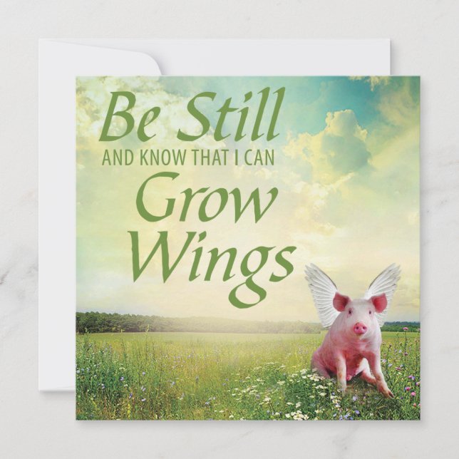 Cartão Fé Em Suínos (Frente)