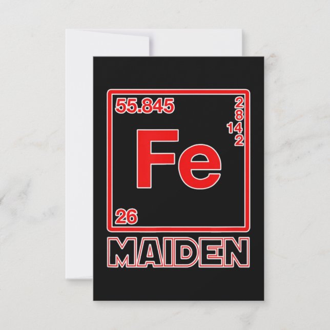 Cartão Fe Maiden Iron Element FE Parody (Frente)