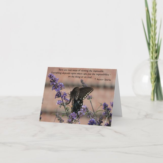 Cartão Fé. Notecard (Frente)