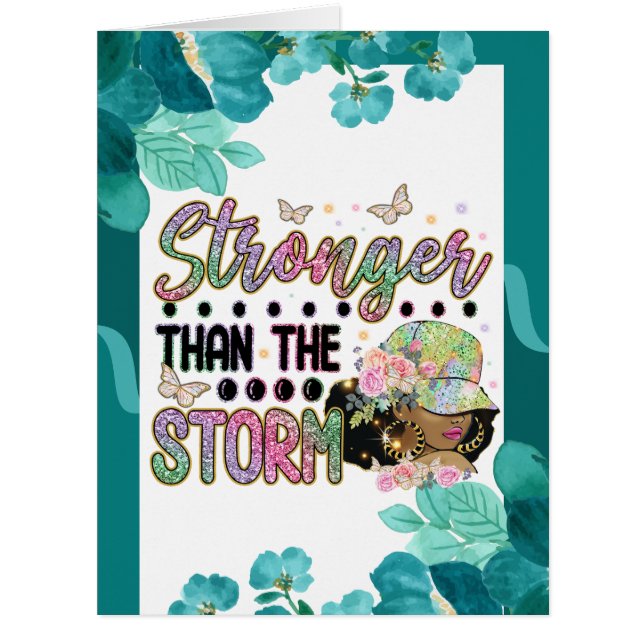 Cartão Fé se Deus for para nós que pode ser contra nós (Frente)