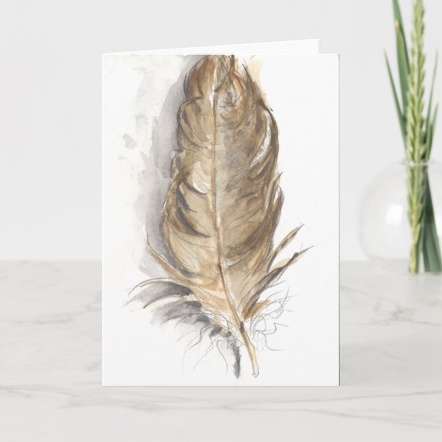 Cartão "Feather" greeting card (Frente)