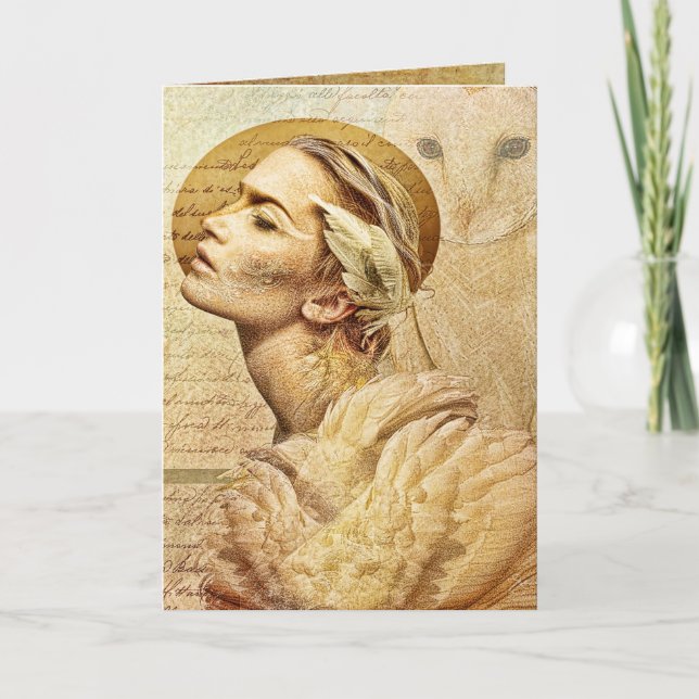 Cartão feathered friends greeting card (Frente)