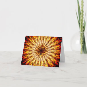 Cartão Feathered Sun Notecard