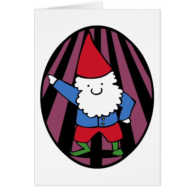 Cartão Febre da noite do gnomo do disco (Frente)