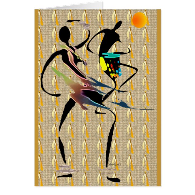 Cartão Febre da selva africana (Frente)