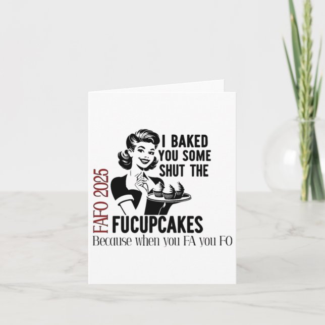 Cartão Fecha Os Fucupcakes De 2025 (Frente)