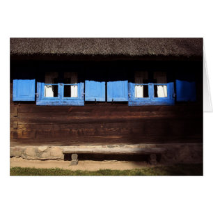 Cartão Fechadores de Janela Azul - Placa