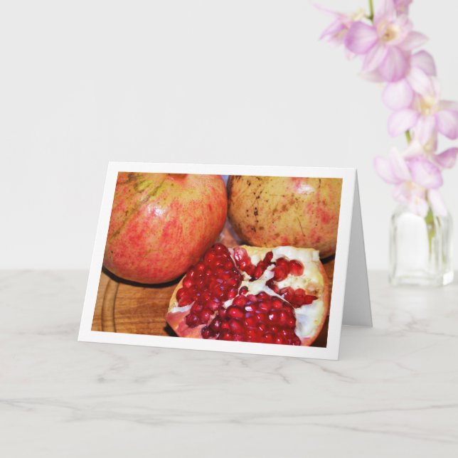 Cartão Fecho da Fruta de Pomegranato (Orquídea)