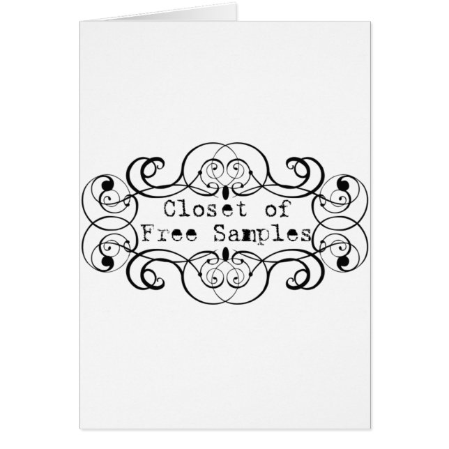 Cartão Fecho das Amostras Gratuitas (Frente)