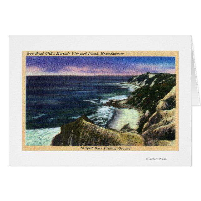 Cartão Fechos De Cabeça De gay, Campos De Pesca De Baixo  (Frente Horizontal)