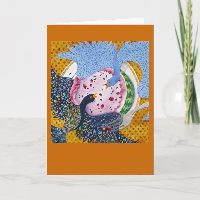 Cartão Feeding Frenzy CARD by Catharine Kim Woodin (Frente)