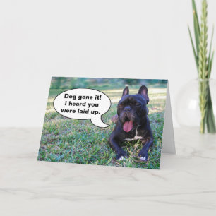 Cartão Feel Better Soon French Bulldog Card