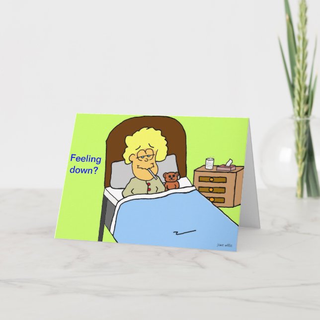 Cartão Feeling Down Greeting (Frente)