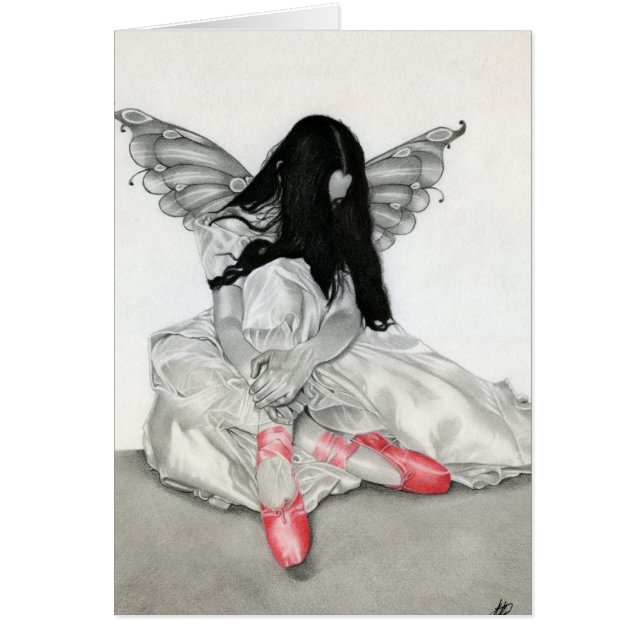 Cartão feericamente da bailarina (Frente)