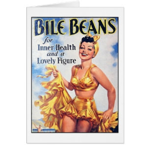 Cartão Feijões Biliares - Mulher Em Apelo De Fato De Banh