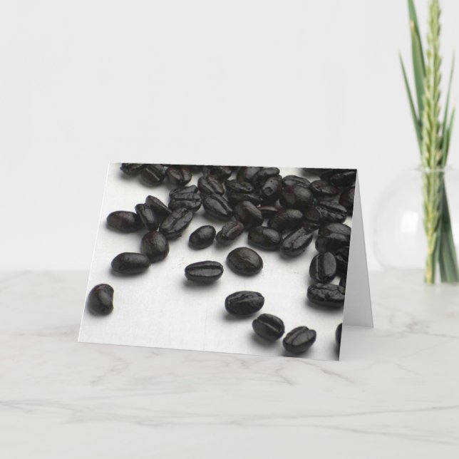Cartão Feijões de café (Frente)