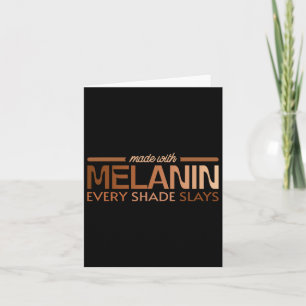 Cartão Feita Com Melanina Cada Sombreada Mostra Rainha Ne