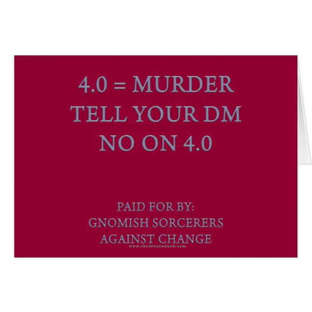 Cartão Feiticeiros Gnomish contra a mudança (Frente Horizontal)