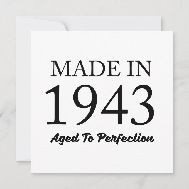 Cartão Feito Em 1943 (Frente)