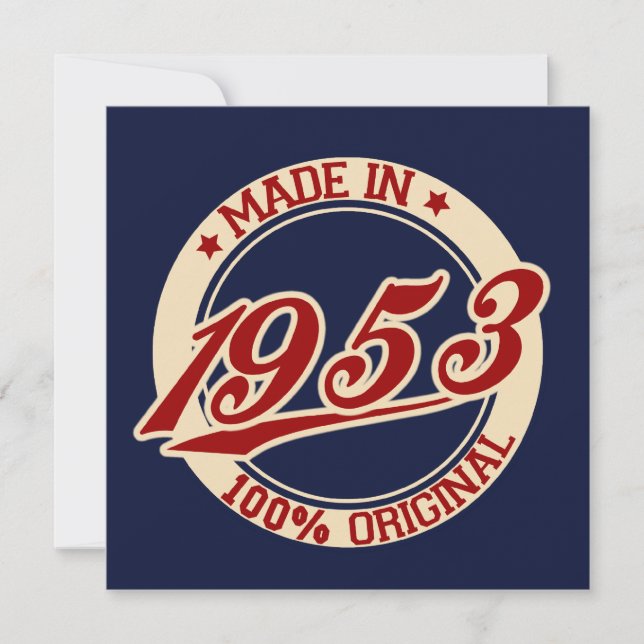 Cartão Feito Em 1953 (Frente)