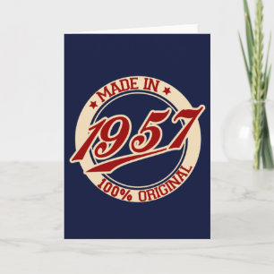 Cartão Feito Em 1957