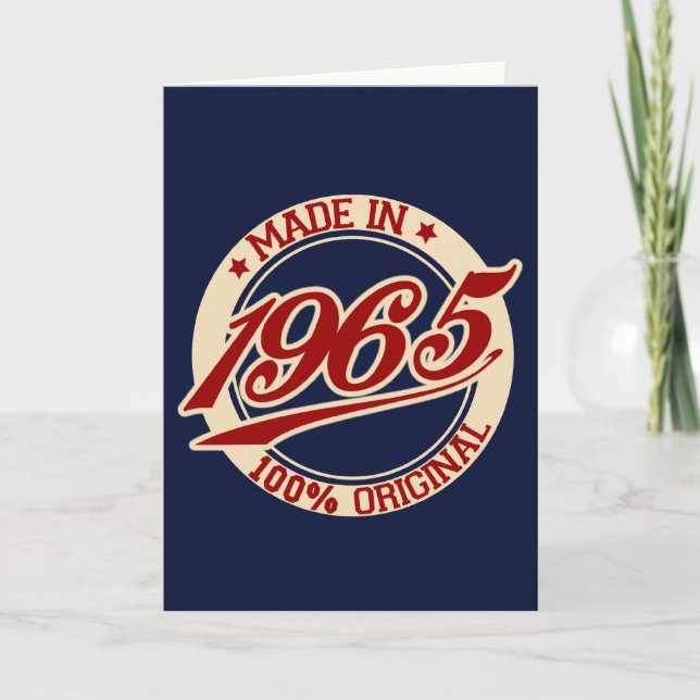 Cartão Feito Em 1965 (Frente)