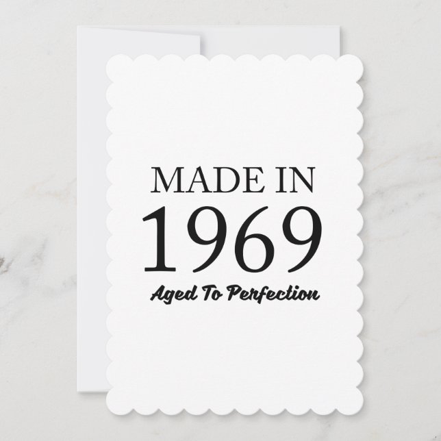 Cartão Feito Em 1969 (Frente)