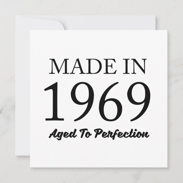 Cartão Feito Em 1969 (Frente)