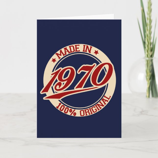 Cartão Feito Em 1970 (Frente)