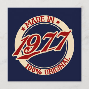 Cartão Feito Em 1977