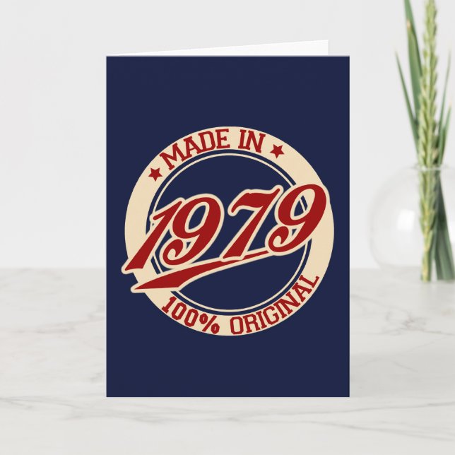 Cartão Feito Em 1979 (Frente)