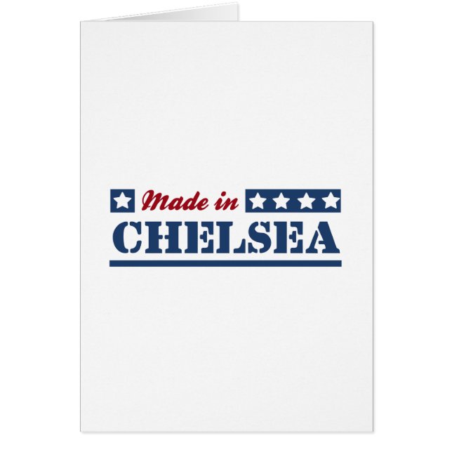 Cartão Feito em Chelsea (Frente)
