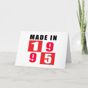 Cartão Feito Em Designs De Aniversário De 1995