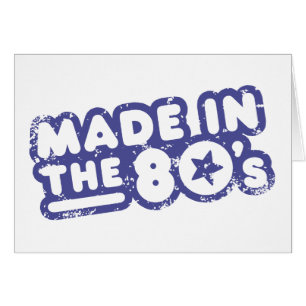 Cartão Feito Na anos 80